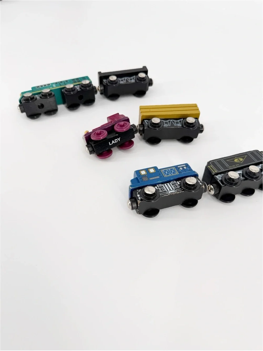 Imaginarium Wooden Trains Engines & Cargo Cars Thomas Friends Railway Lot x 10